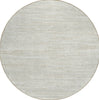 Piper Looms Chantille Stripes ACN896 Ivory Machine Washable Area Rug Round Main Image