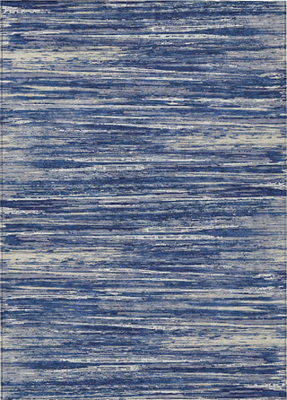Piper Looms Chantille Stripes ACN896 Navy Machine Washable Area Rug main image