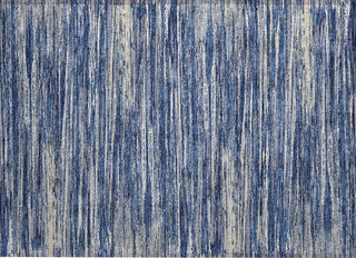 Piper Looms Chantille Stripes ACN896 Navy Machine Washable Area Rug Scatter Main Image
