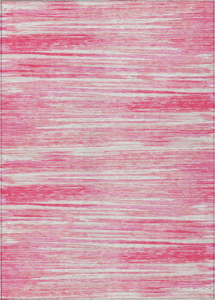 Piper Looms Chantille Stripes ACN896 Pink Machine Washable Area Rug main image