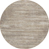 Piper Looms Chantille Stripes ACN896 Taupe Machine Washable Area Rug Round Main Image