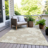 Piper Looms Chantille Modern ACN897 Beige Machine Washable Area Rug Outdoor Lifestyle Image Feature