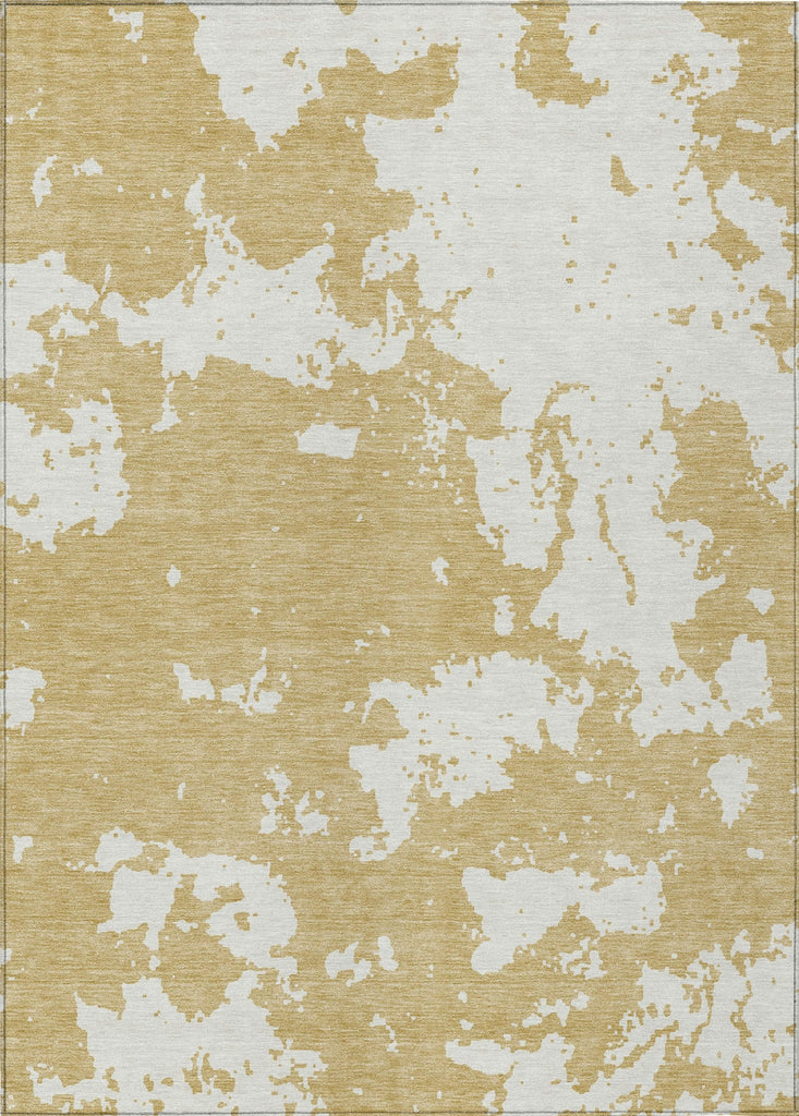 Piper Looms Chantille Modern ACN897 Gold Machine Washable Area Rug main image