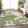 Piper Looms Chantille Modern ACN897 Green Machine Washable Area Rug Lifestyle Image Feature