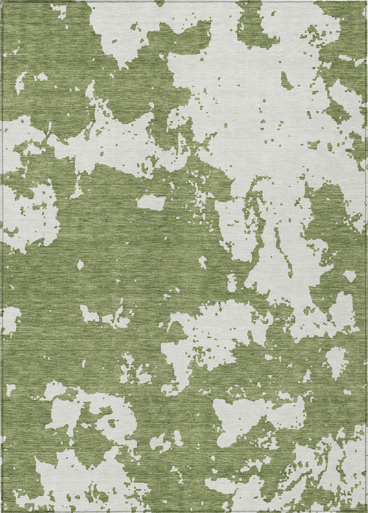 Piper Looms Chantille Modern ACN897 Green Machine Washable Area Rug main image