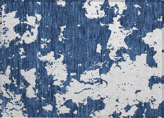 Piper Looms Chantille Modern ACN897 Navy Machine Washable Area Rug Scatter Main Image