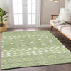Piper Looms Chantille Diamonds ACN898 Aloe Machine Washable Area Rug Lifestyle Image Feature