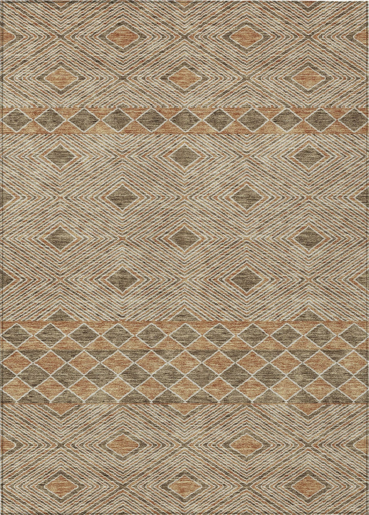 Piper Looms Chantille Diamonds ACN898 Brown Machine Washable Area Rug main image