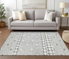 Piper Looms Chantille Diamonds ACN898 Gray Machine Washable Area Rug Lifestyle Image Feature