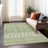 Piper Looms Chantille Diamonds ACN898 Green Machine Washable Area Rug Lifestyle Image Feature