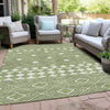 Piper Looms Chantille Diamonds ACN898 Green Machine Washable Area Rug Outdoor Lifestyle Image Feature