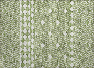 Piper Looms Chantille Diamonds ACN898 Green Machine Washable Area Rug Scatter Main Image