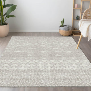 Piper Looms Chantille Diamonds ACN898 Ivory Machine Washable Area Rug Lifestyle Image Feature