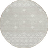 Piper Looms Chantille Diamonds ACN898 Ivory Machine Washable Area Rug Round Main Image
