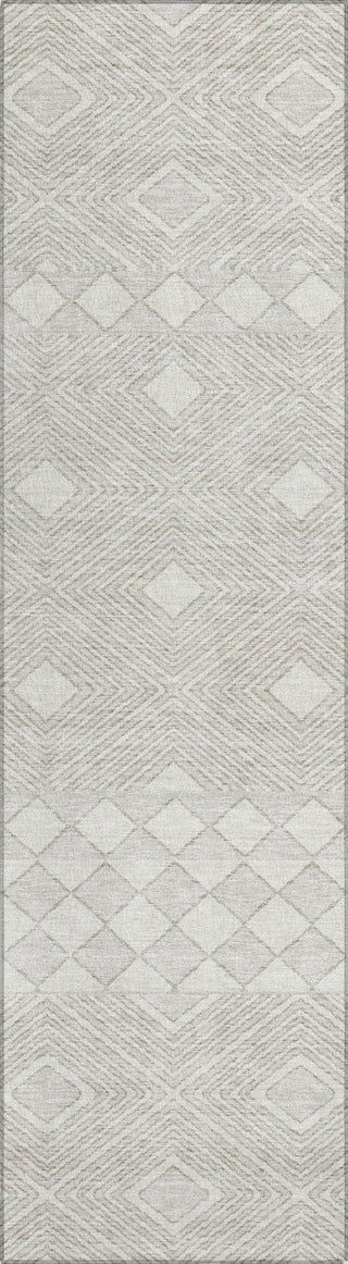 Piper Looms Chantille Diamonds ACN898 Ivory Machine Washable Area Rug Runner Main Image