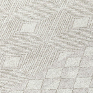 Piper Looms Chantille Diamonds ACN898 Ivory Machine Washable Area Rug Swatch Image