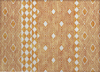 Piper Looms Chantille Diamonds ACN898 Orange Machine Washable Area Rug Scatter Main Image