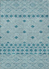 Piper Looms Chantille Diamonds ACN898 Teal Machine Washable Area Rug main image