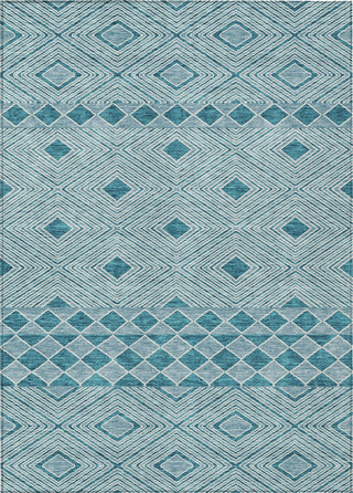 Piper Looms Chantille Diamonds ACN898 Teal Machine Washable Area Rug main image