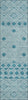 Piper Looms Chantille Diamonds ACN898 Teal Machine Washable Area Rug Runner Main Image