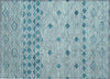 Piper Looms Chantille Diamonds ACN898 Teal Machine Washable Area Rug Scatter Main Image
