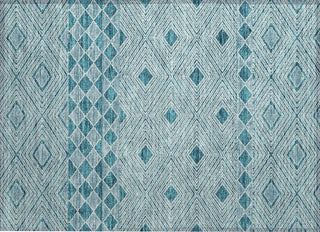 Piper Looms Chantille Diamonds ACN898 Teal Machine Washable Area Rug Scatter Main Image
