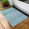 Piper Looms Chantille Diamonds ACN898 Teal Machine Washable Area Rug Scatter Outdoor Lifestyle Image Feature