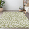 Piper Looms Chantille Floral ACN899 Aloe Machine Washable Area Rug Lifestyle Image Feature