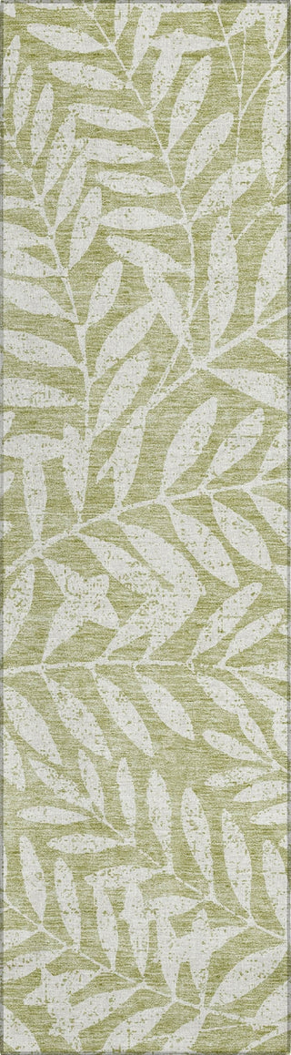 Piper Looms Chantille Floral ACN899 Aloe Machine Washable Area Rug Runner Main Image