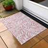 Piper Looms Chantille Floral ACN899 Blush Machine Washable Area Rug Scatter Outdoor Lifestyle Image Feature