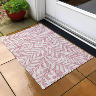 Piper Looms Chantille Floral ACN899 Blush Machine Washable Area Rug Scatter Outdoor Lifestyle Image Feature