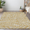 Piper Looms Chantille Floral ACN899 Gold Machine Washable Area Rug Lifestyle Image Feature