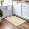 Piper Looms Chantille Floral ACN899 Gold Machine Washable Area Rug Scatter Lifestyle Image Feature