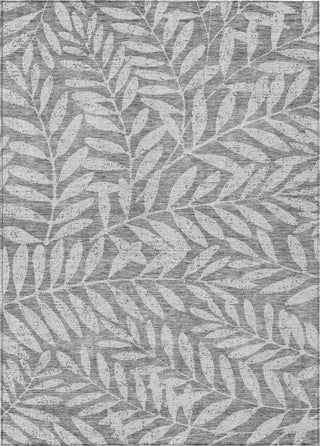 Piper Looms Chantille Floral ACN899 Gray Machine Washable Area Rug main image