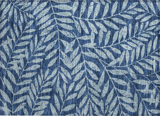 Piper Looms Chantille Floral ACN899 Navy Machine Washable Area Rug Scatter Main Image