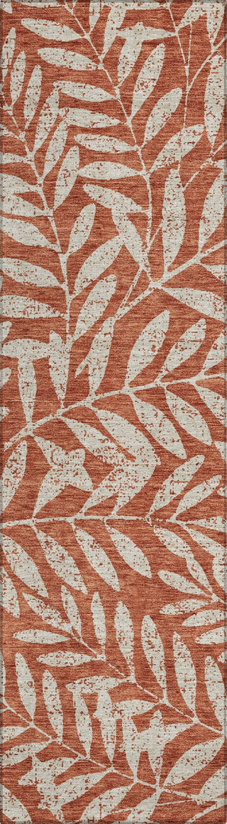 Piper Looms Chantille Floral ACN899 Paprika Machine Washable Area Rug Runner Main Image