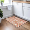 Piper Looms Chantille Floral ACN899 Paprika Machine Washable Area Rug Scatter Lifestyle Image Feature