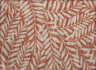 Piper Looms Chantille Floral ACN899 Paprika Machine Washable Area Rug Scatter Main Image