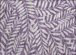 Piper Looms Chantille Floral ACN899 Purple Machine Washable Area Rug Scatter Main Image