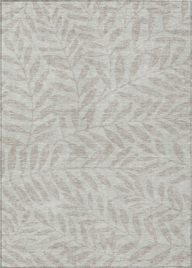 Piper Looms Chantille Floral ACN899 Taupe Machine Washable Area Rug main image