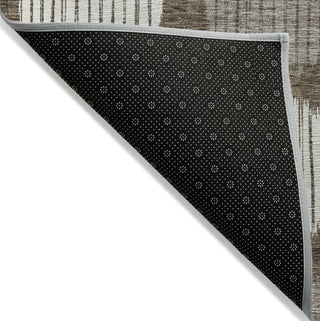 Piper Looms Chantille Geometric ACN900 Brown Machine Washable Area Rug Backing Image