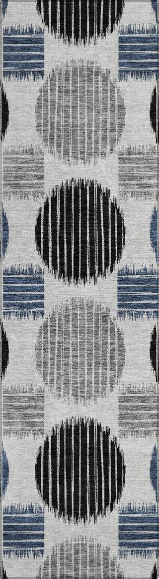 Piper Looms Chantille Geometric ACN900 Gray Machine Washable Area Rug Runner Main Image