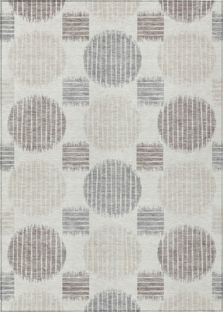 Piper Looms Chantille Geometric ACN900 Ivory Machine Washable Area Rug main image