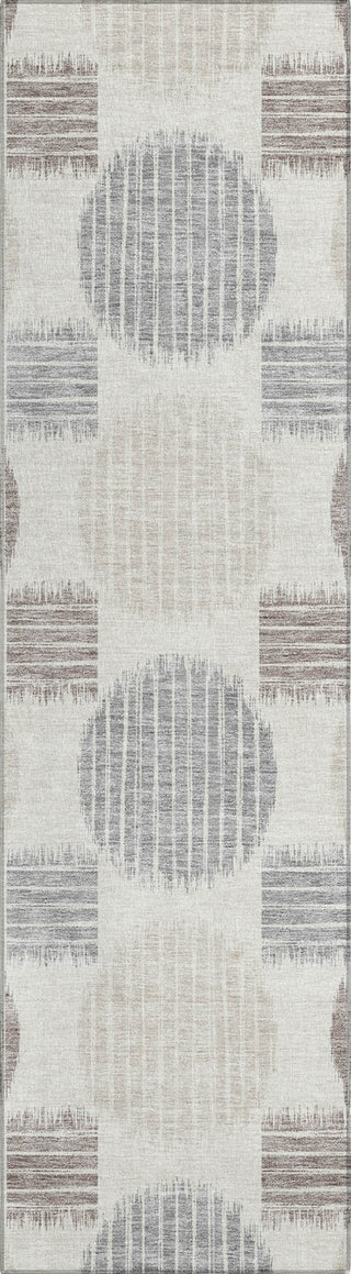 Piper Looms Chantille Geometric ACN900 Ivory Machine Washable Area Rug Runner Main Image