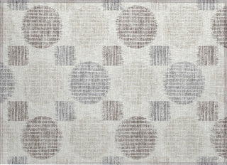 Piper Looms Chantille Geometric ACN900 Ivory Machine Washable Area Rug Scatter Main Image