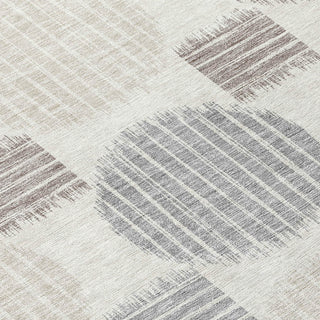 Piper Looms Chantille Geometric ACN900 Ivory Machine Washable Area Rug Swatch Image