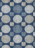 Piper Looms Chantille Geometric ACN900 Navy Machine Washable Area Rug main image
