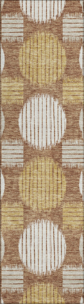 Piper Looms Chantille Geometric ACN900 Paprika Machine Washable Area Rug Runner Main Image