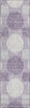 Piper Looms Chantille Geometric ACN900 Purple Machine Washable Area Rug Runner Main Image