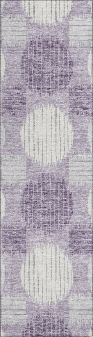 Piper Looms Chantille Geometric ACN900 Purple Machine Washable Area Rug Runner Main Image